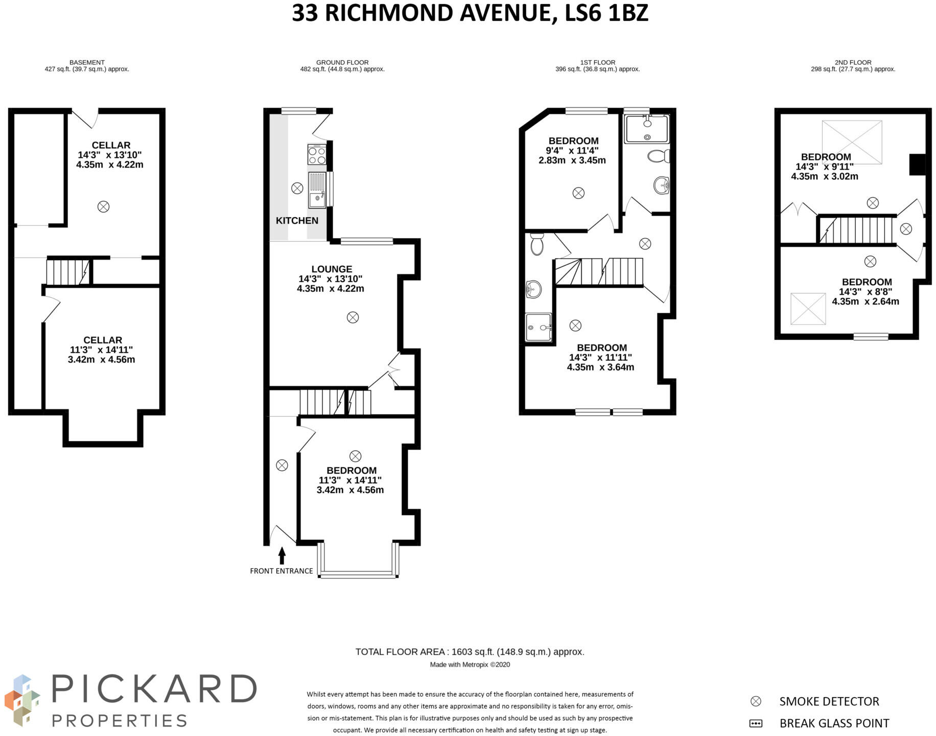 33 Richmond Avenue, Headingley, Leeds, LS6 1BZ floorplan