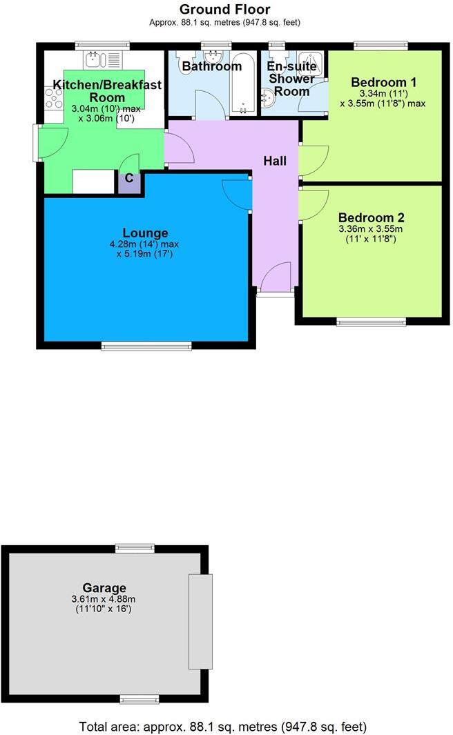 Southlands, Yoredale Avenue, Leyburn floorplan