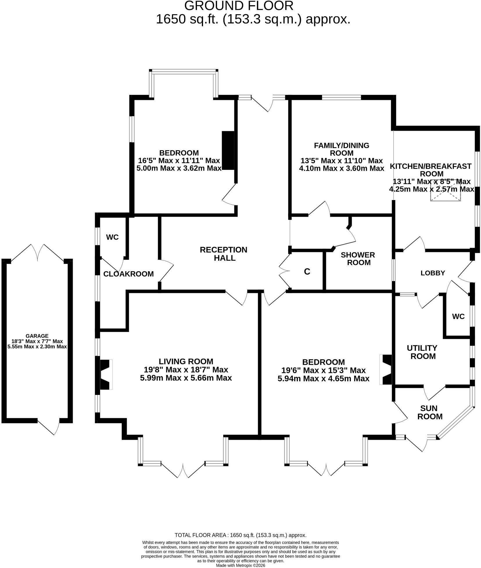 Florence Road, Bournemouth, Dorset, BH5 floorplan