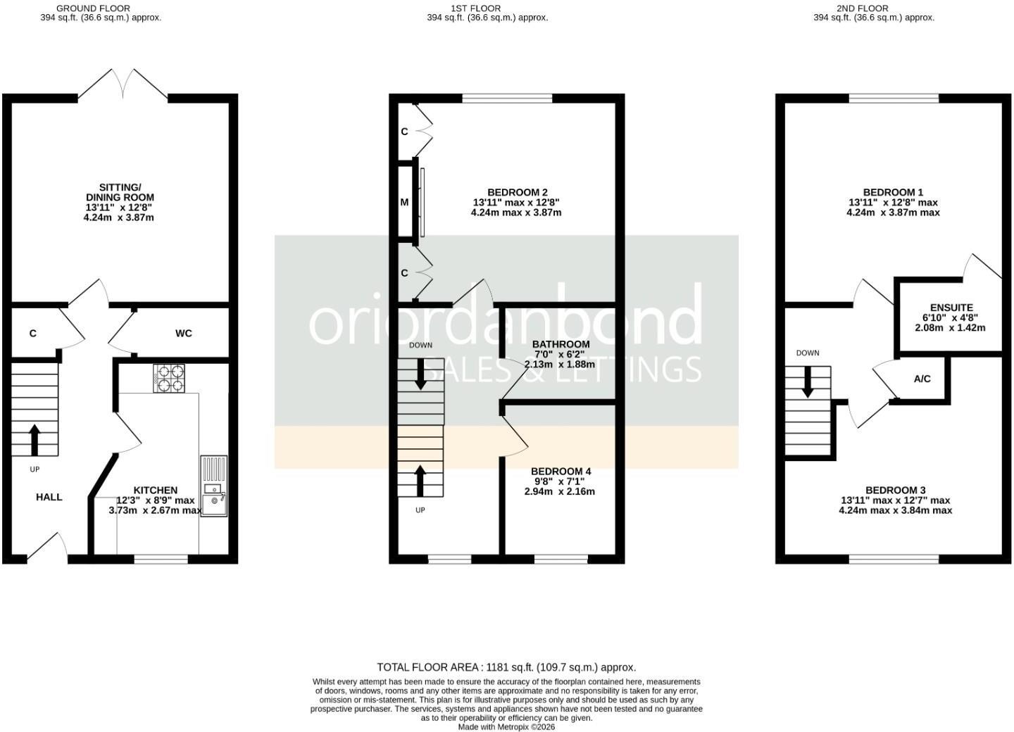 Emperor Crescent, Pineham Village, Northampton NN4 floorplan
