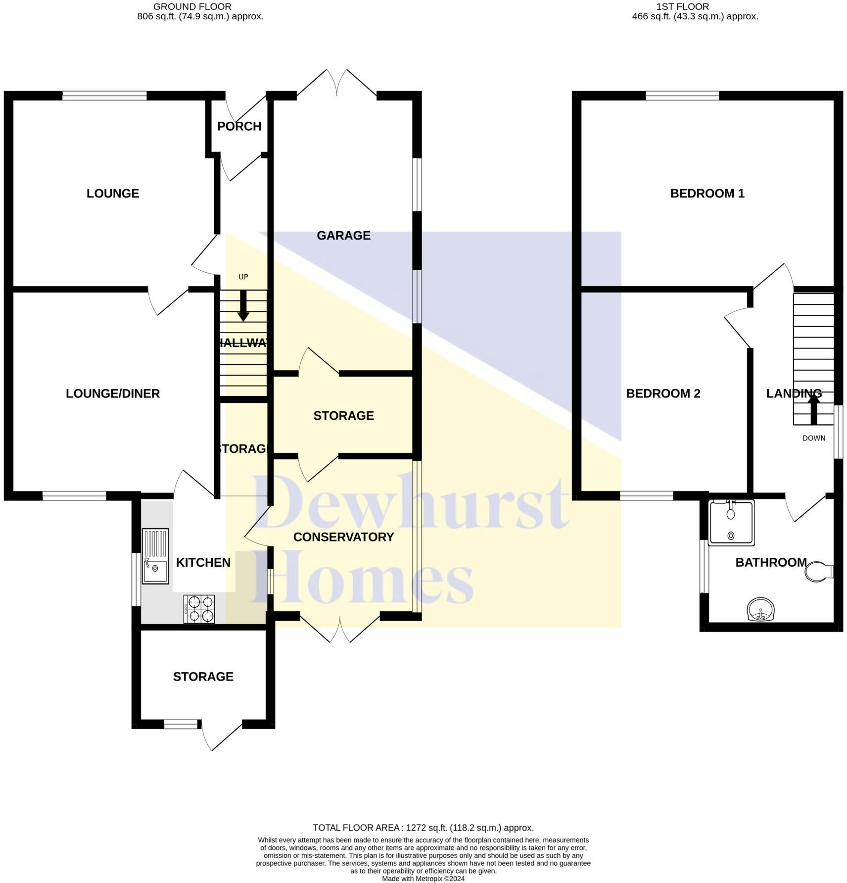 Tag Lane,  Preston, PR2 floorplan