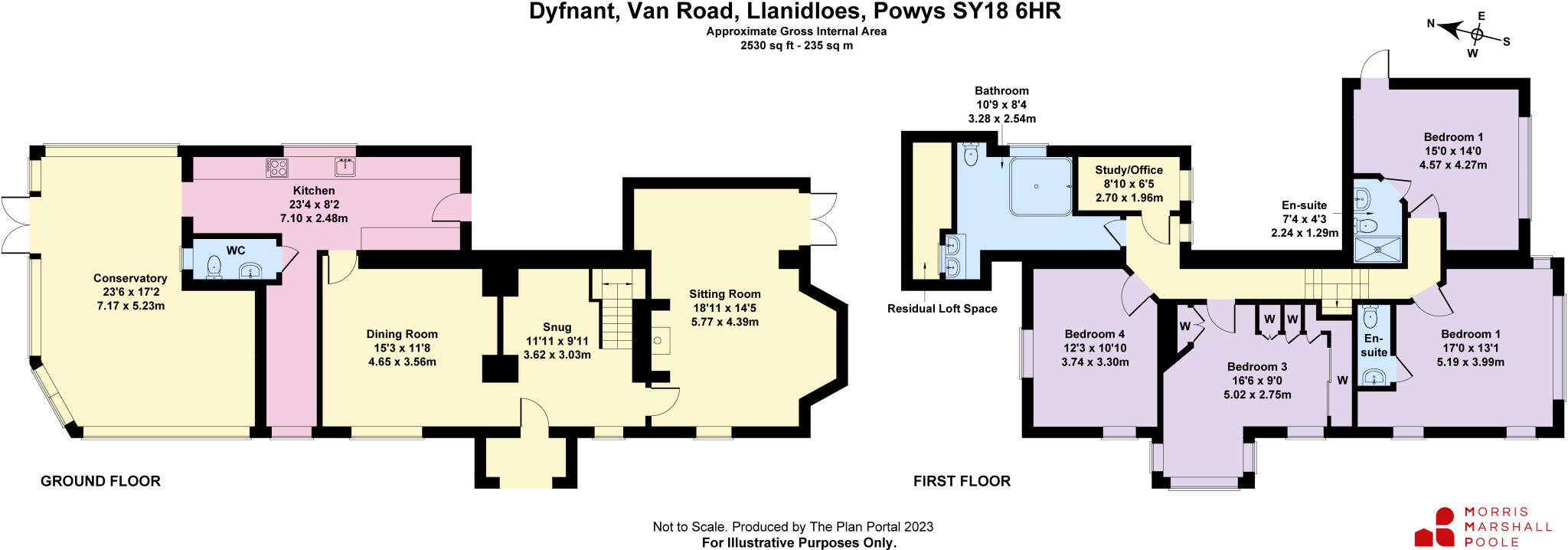 Van Road, Llanidloes, Powys, SY18 floorplan