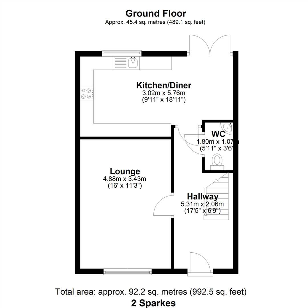 Spark Court, Wyberton floorplan