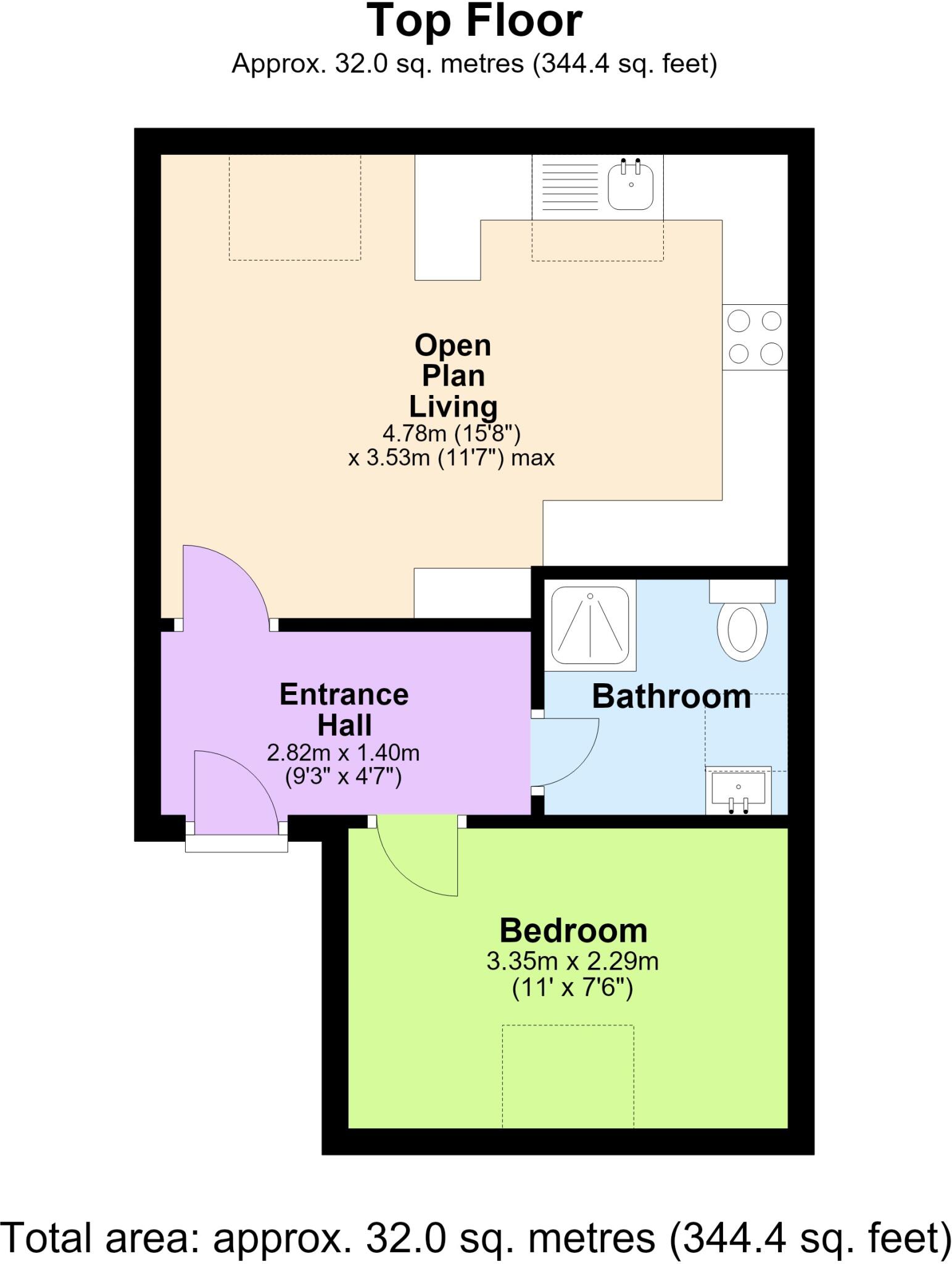 Tarrant Court, Ingleside Drive, Stevenage  floorplan