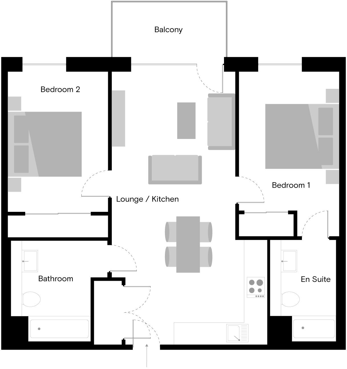 The Kell, Gillingham Gate Road, Gillingham, ME4 4SA floorplan