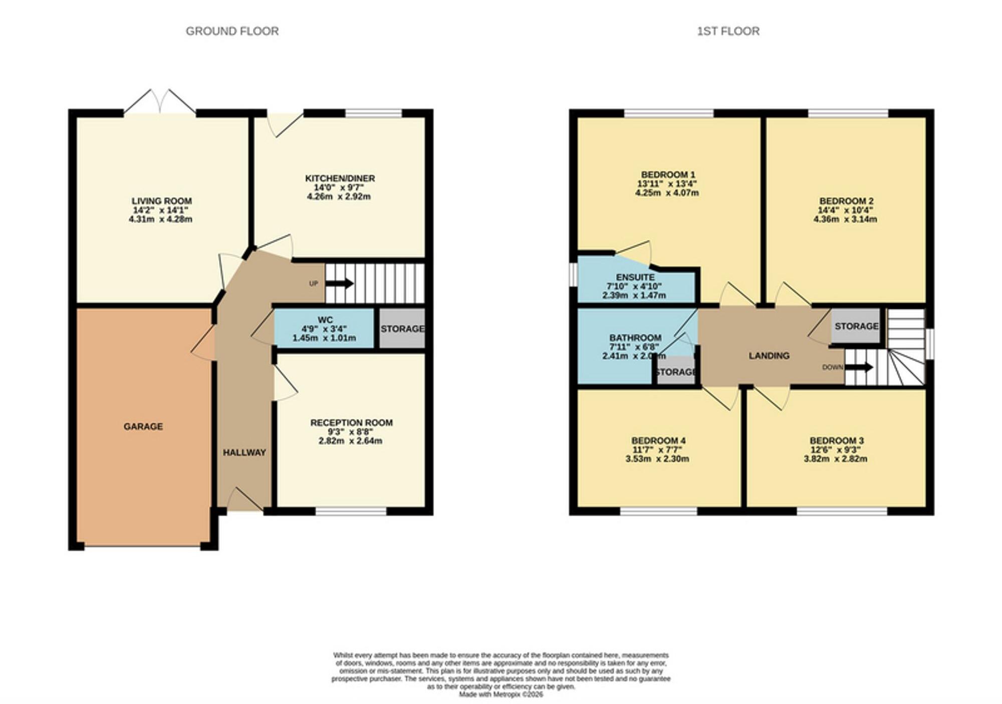 Miners Close, Bilsthorpe, NG22 floorplan