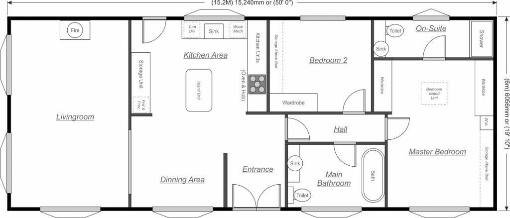 Capel Gardens holiday park, Ruckinge, TN26 floorplan