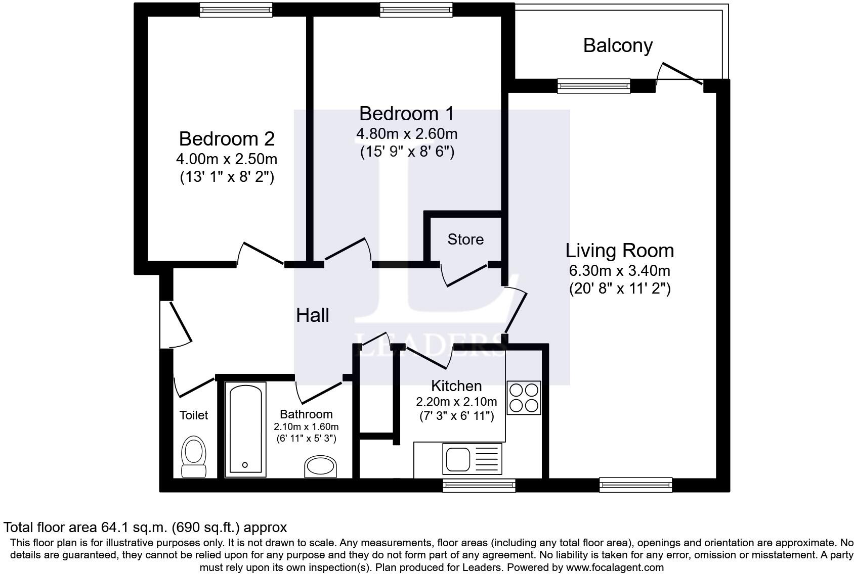Chilton Grove, Deptford, London floorplan