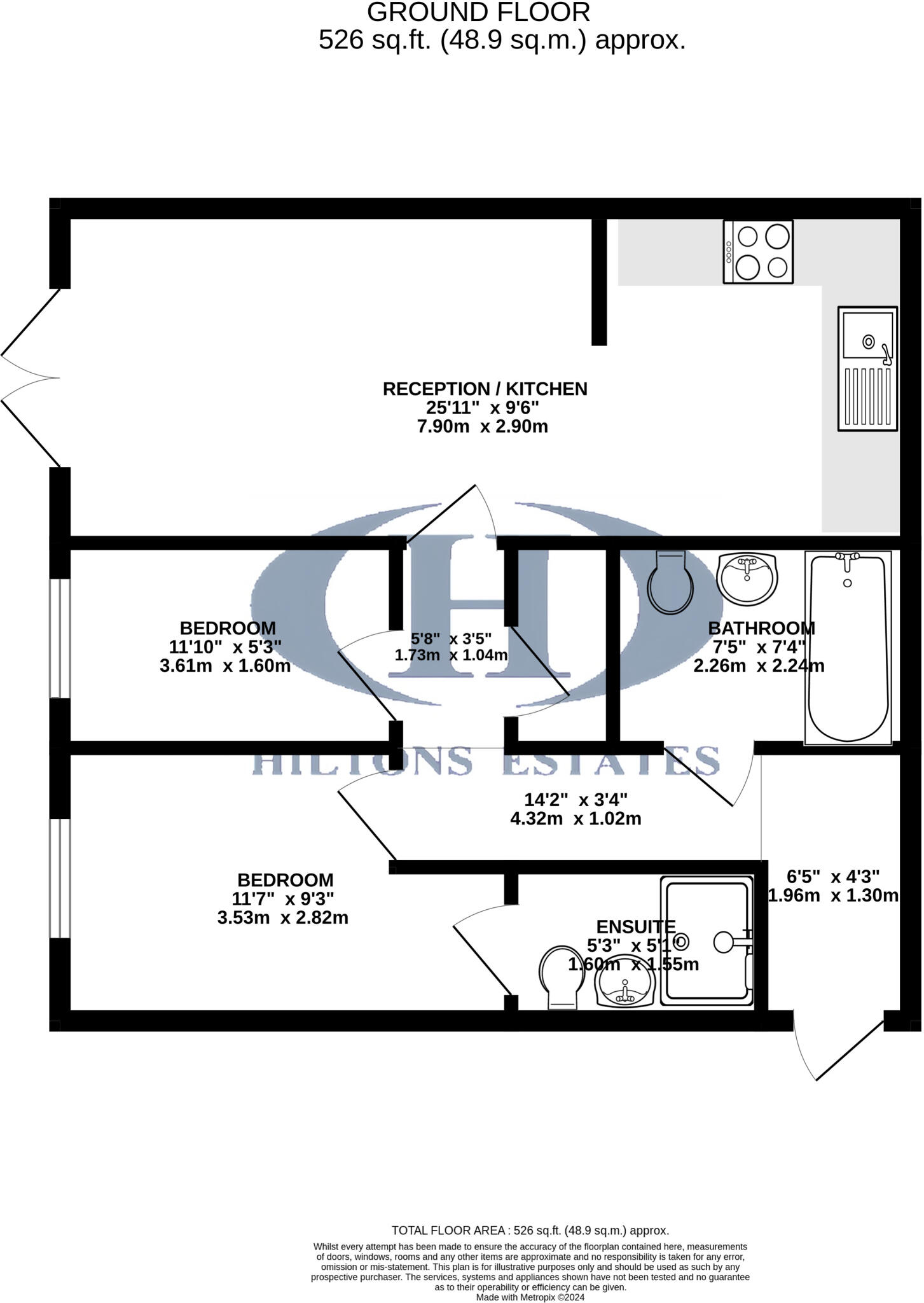 106 Featherstone Court, Featherstone Road, Southall floorplan