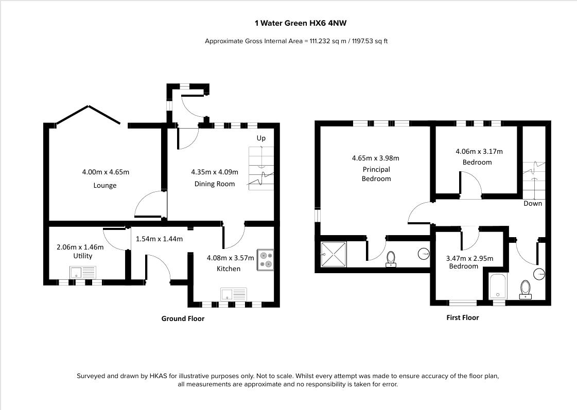 1 Water Green, Soyland, Sowerby Bridge, HX6 4NW floorplan