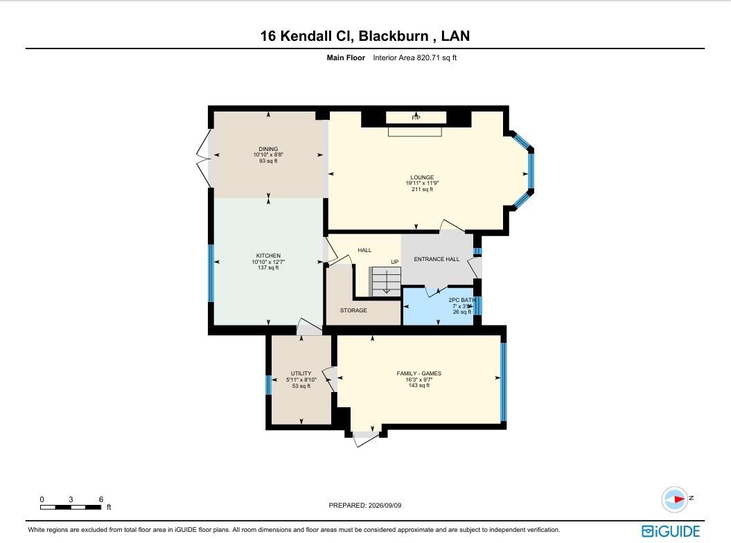 Kendall Close, Blackburn, Lancashire, BB2 floorplan