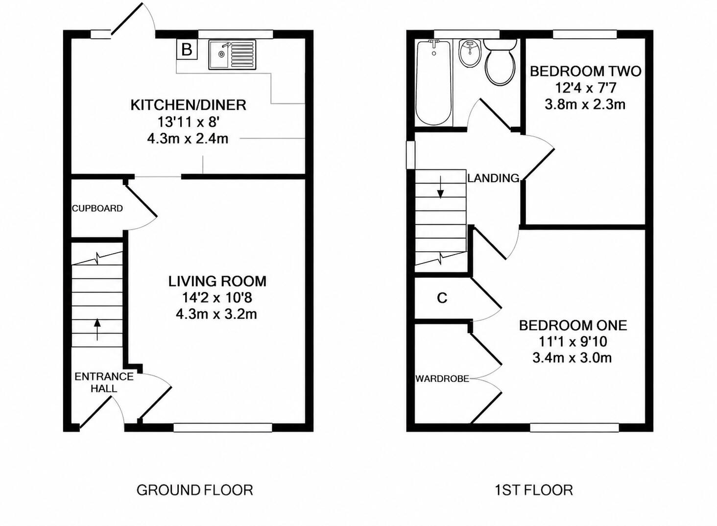 Coppin Close, Glastonbury floorplan