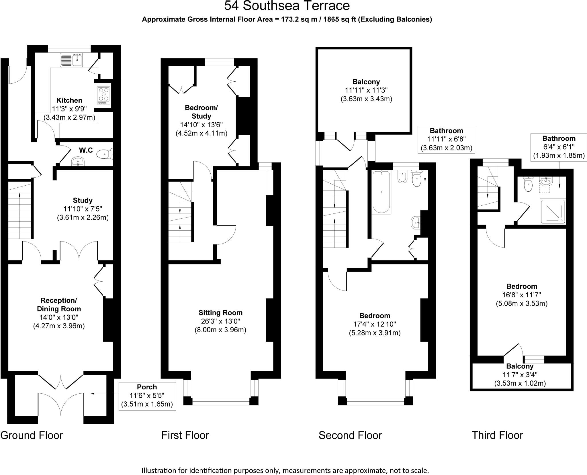 54, Southsea Terrace, Southsea floorplan