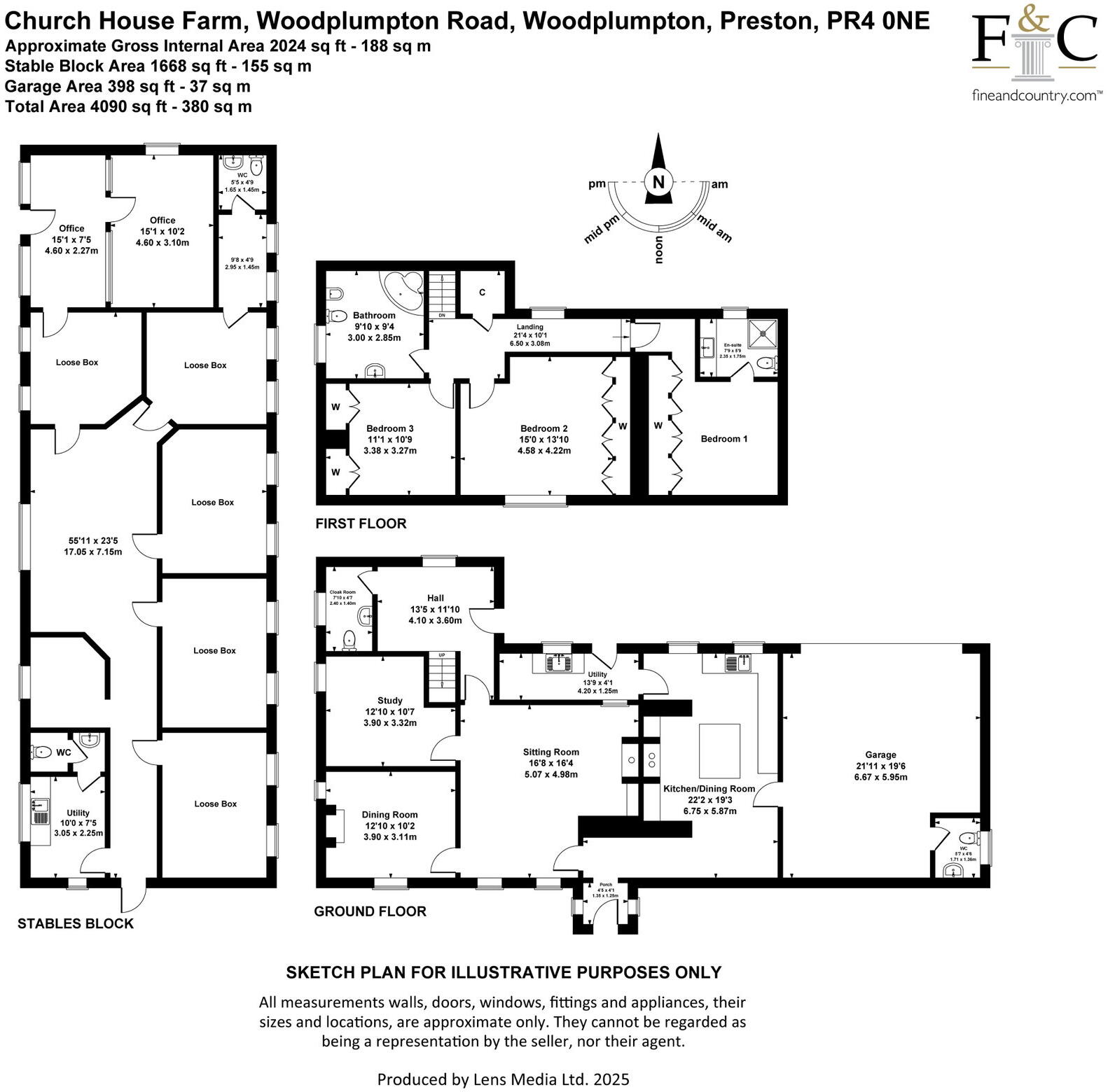 Church House Farm, 33 Woodplumpton Road, Woodplumpton, Preston, PR4 0NE floorplan