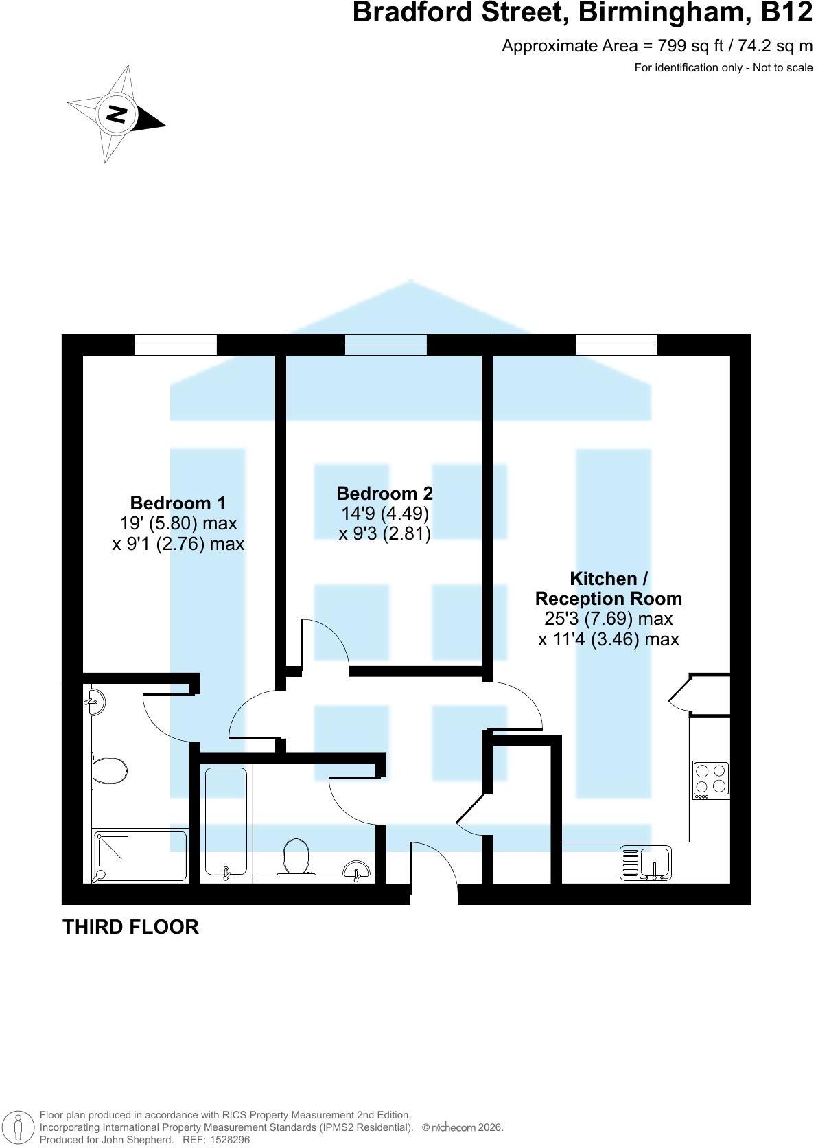 Bradford Street, Birmingham, West Midlands, B12 floorplan