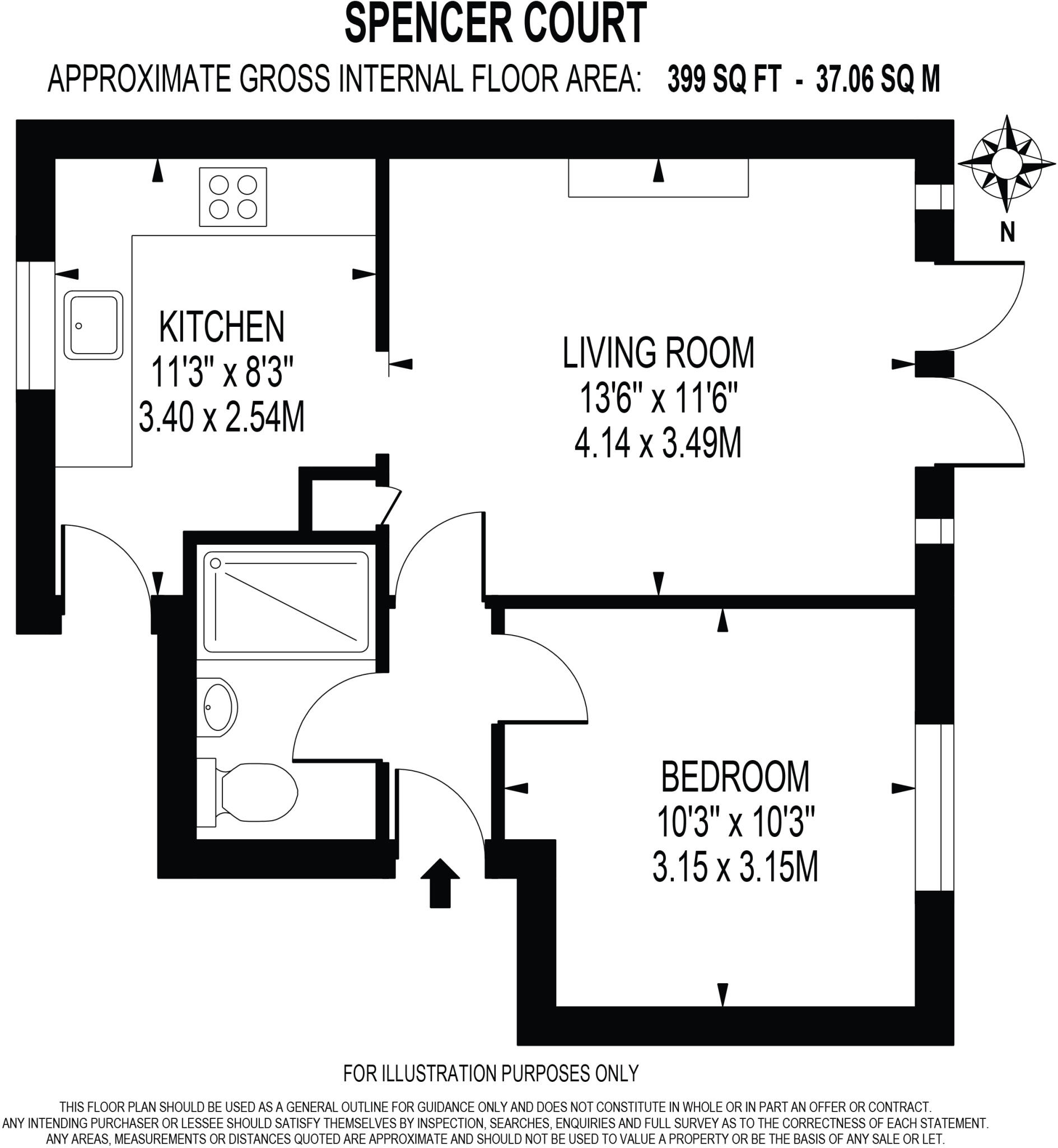 Spencer Road, London, SW20 floorplan