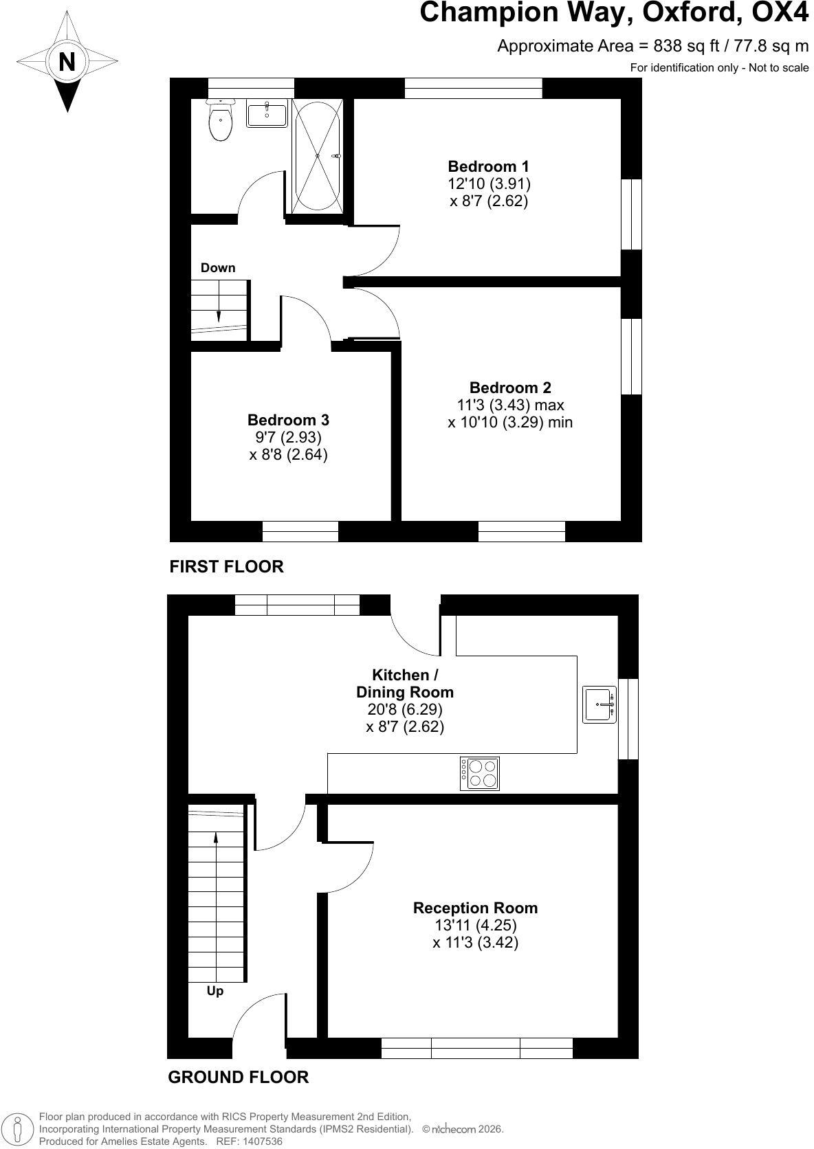 Champion Way, Oxford floorplan