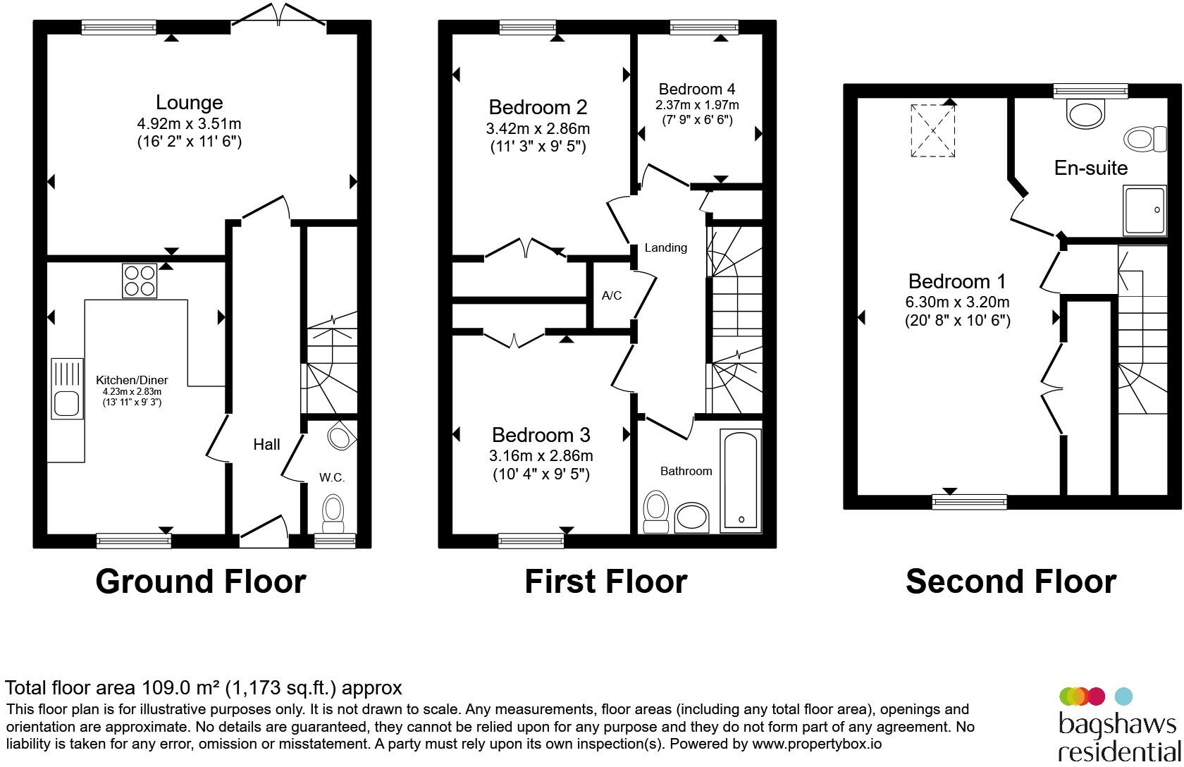 3, The Limes, Uttoxeter floorplan