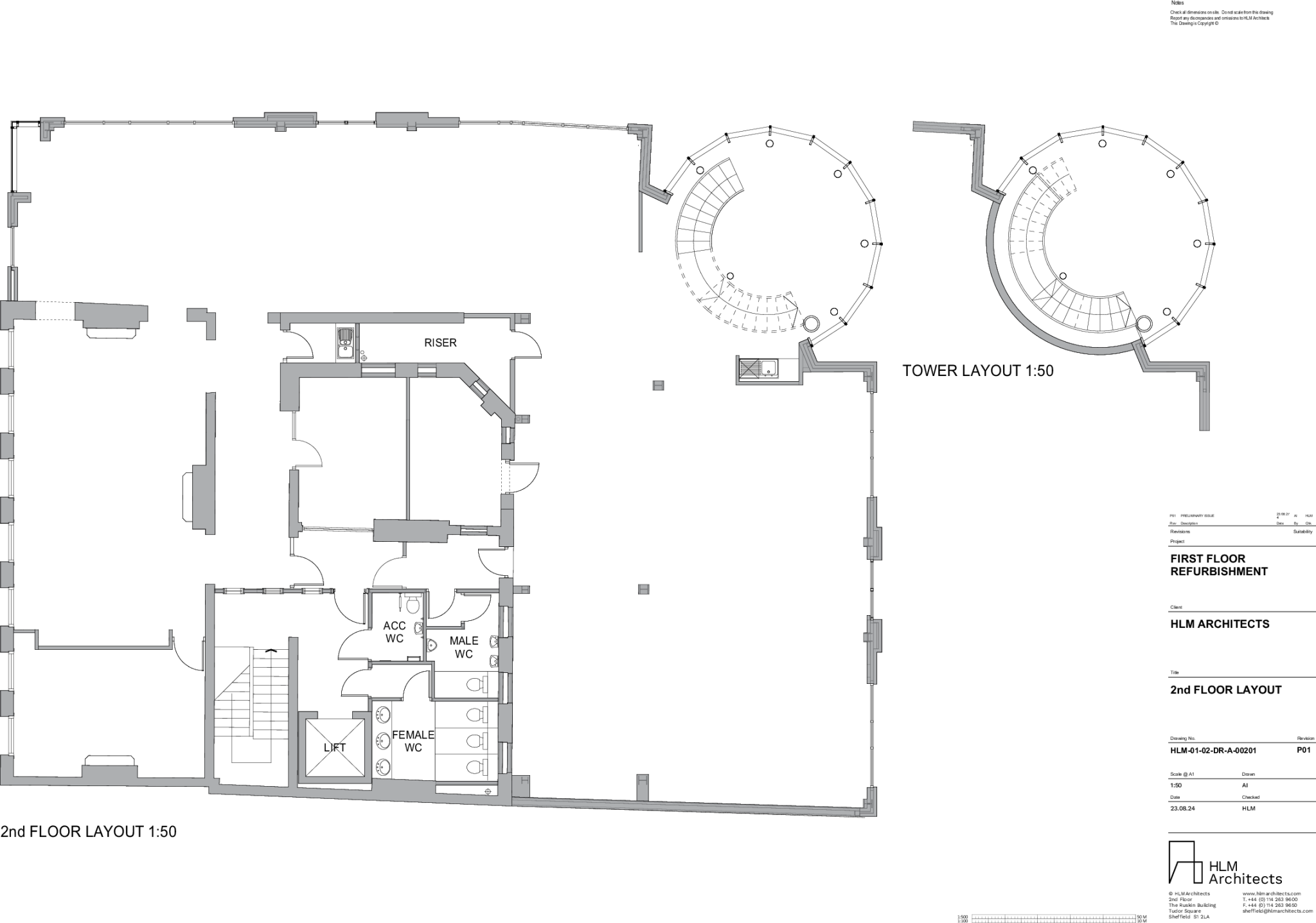 HLM-01-02-DR-A-00201 2nd FLOOR LAYOUT