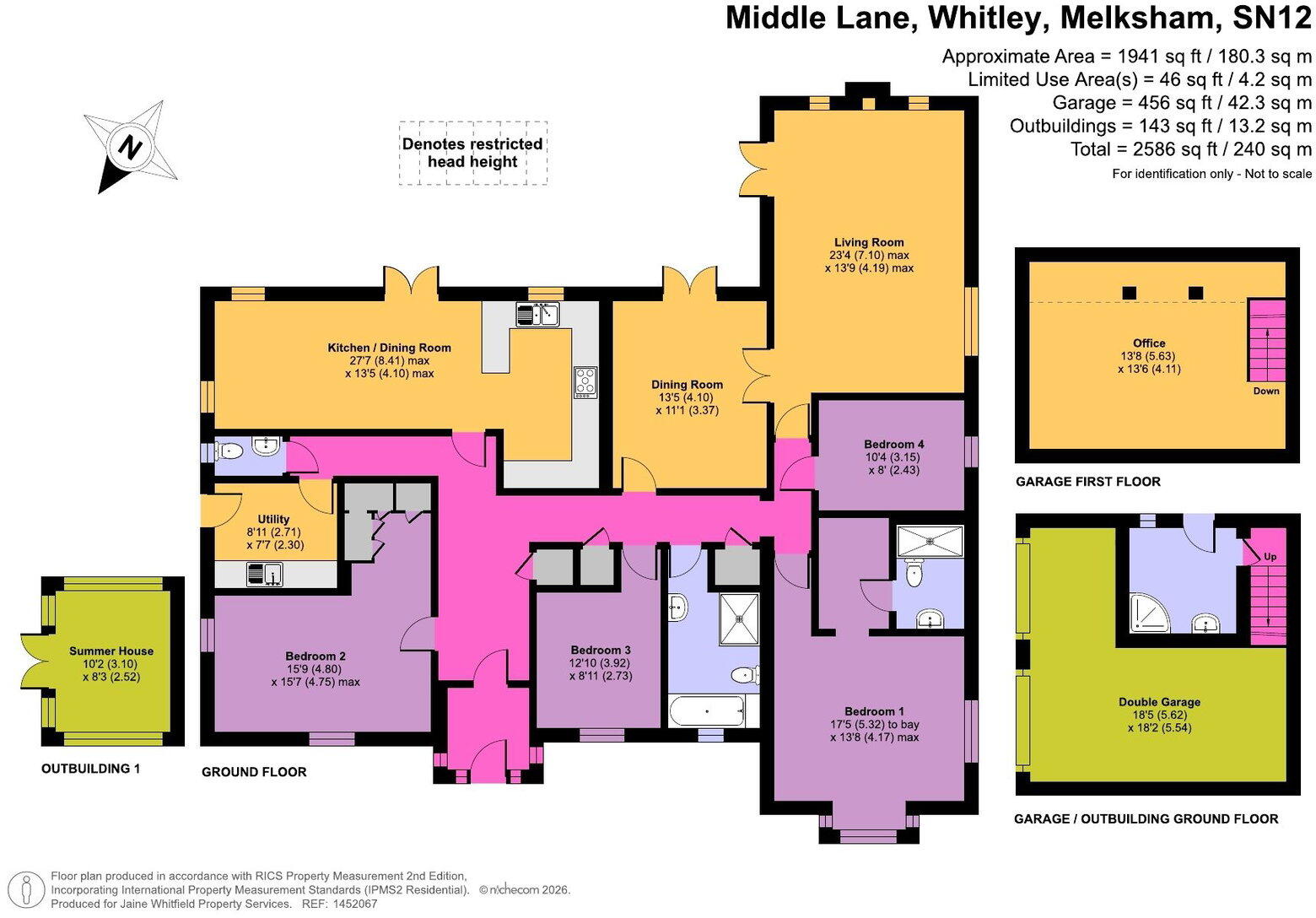Middle Lane, Whitley floorplan