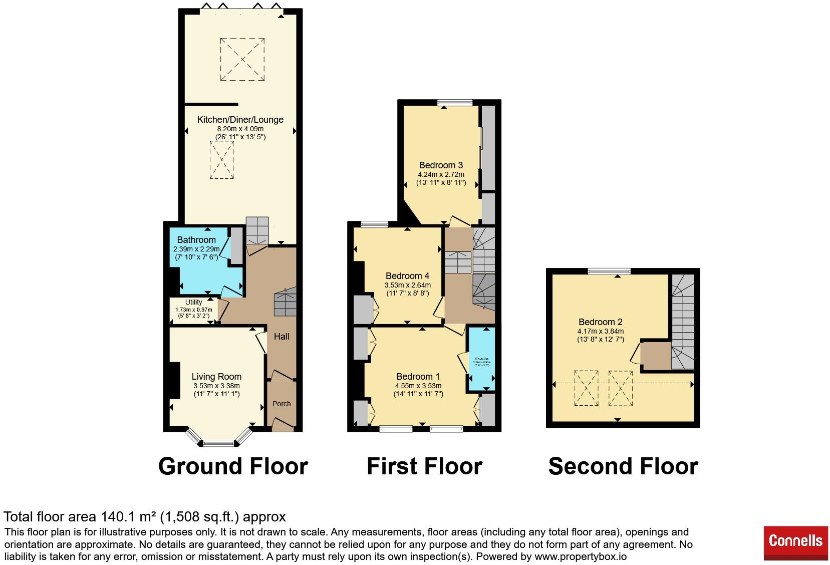 East Avenue, Exeter floorplan