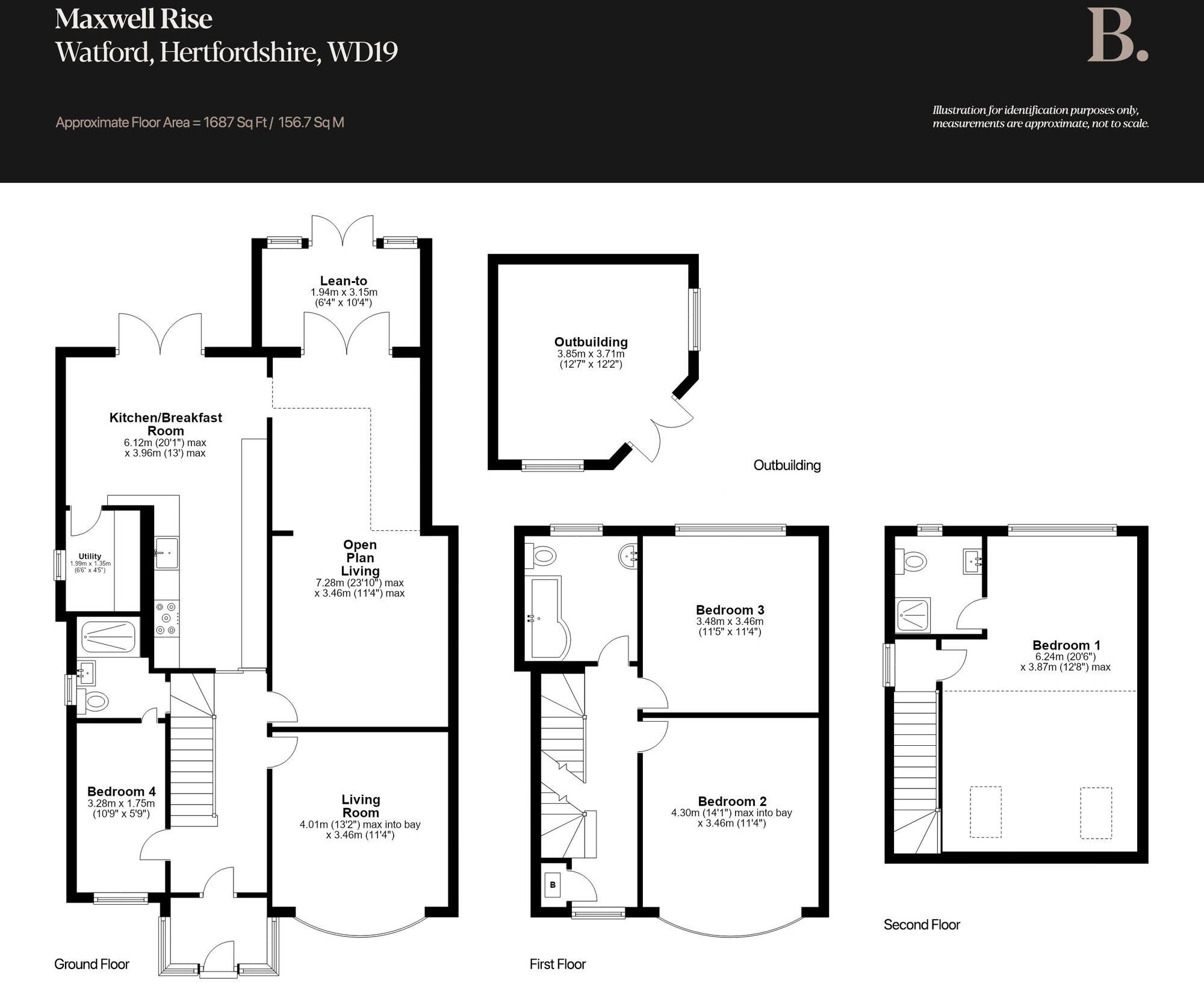 Maxwell Rise, Watford, WD19 floorplan