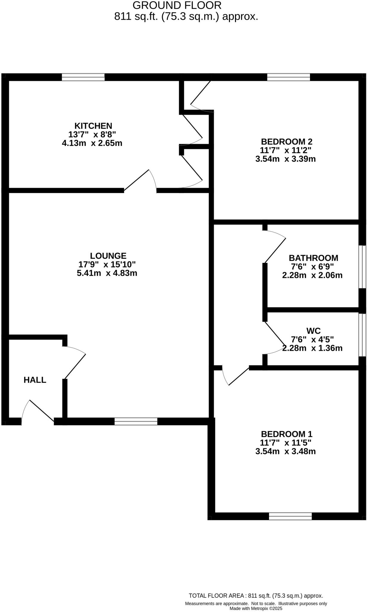 8 Hawthorn Drive, Dersingham, King's Lynn PE31 6QG floorplan