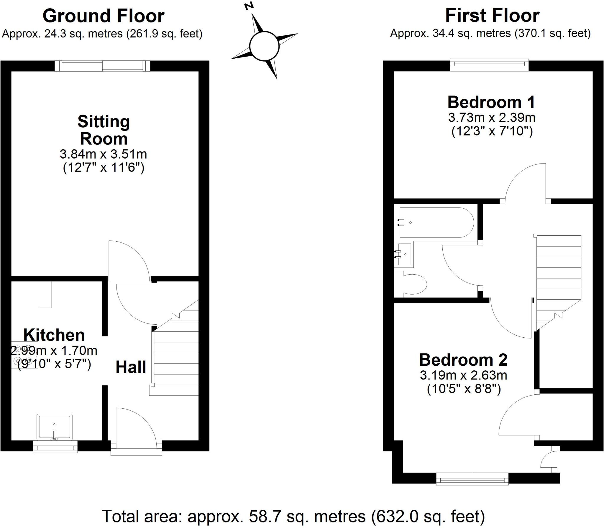12, Blacksmith Way, High Wych, Sawbridgeworth, Hertfordshire, CM21 floorplan