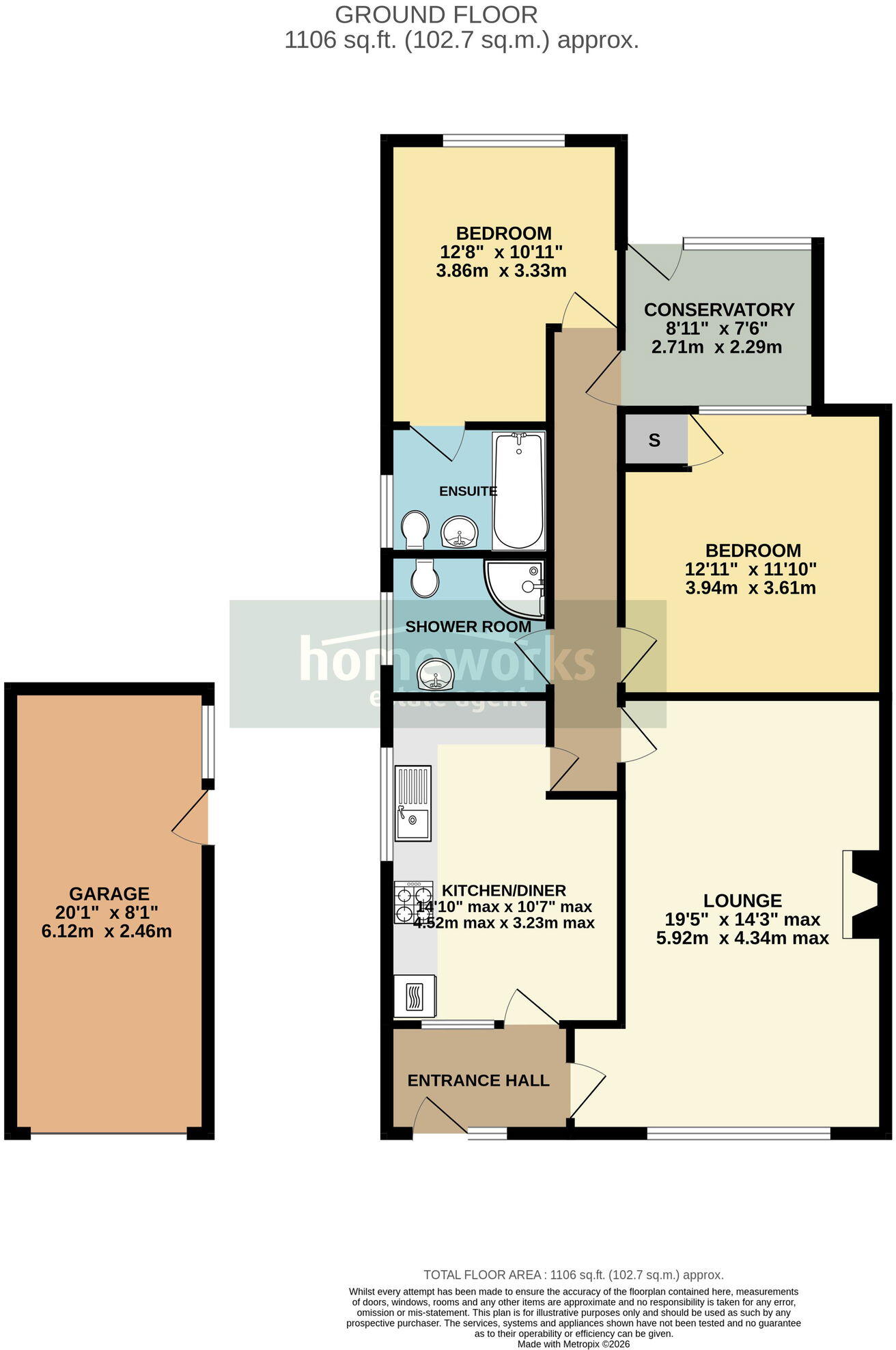 Ascot Gardens, Dereham, NR19 floorplan