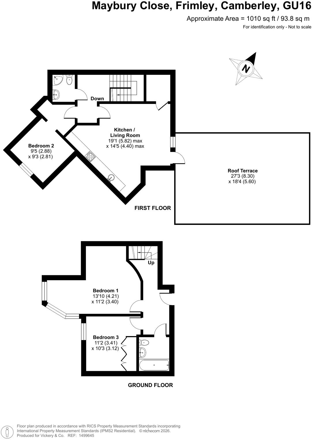 Maybury Close, Frimley, Camberley, Surrey, GU16 floorplan