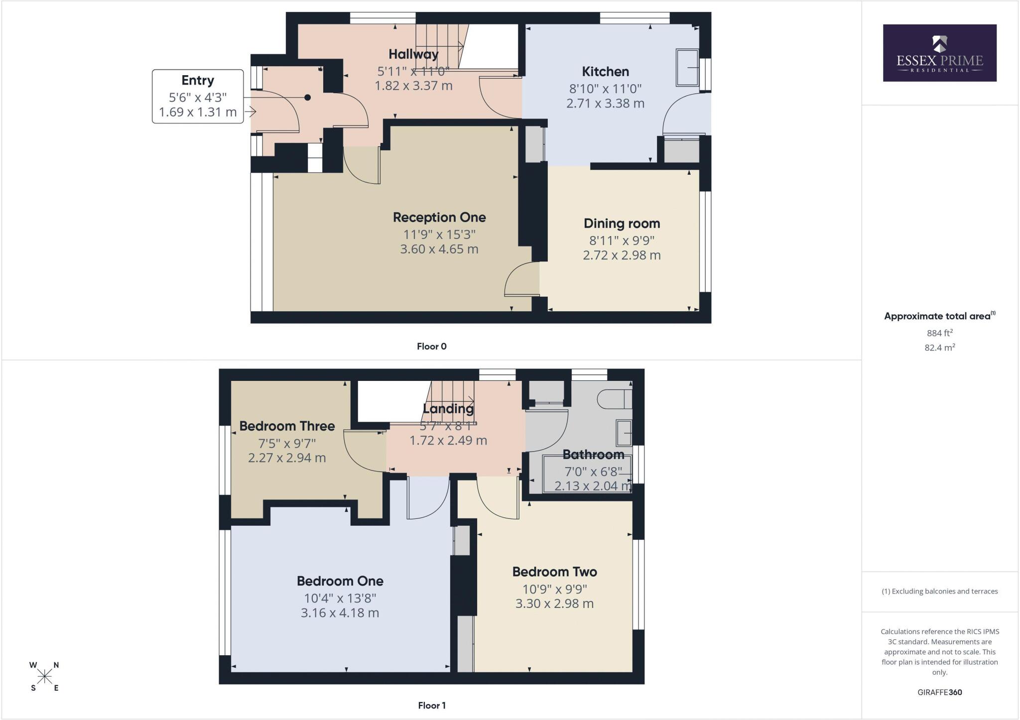 Three Bedroom End of Terrace house Greensted rd,Loughton  floorplan