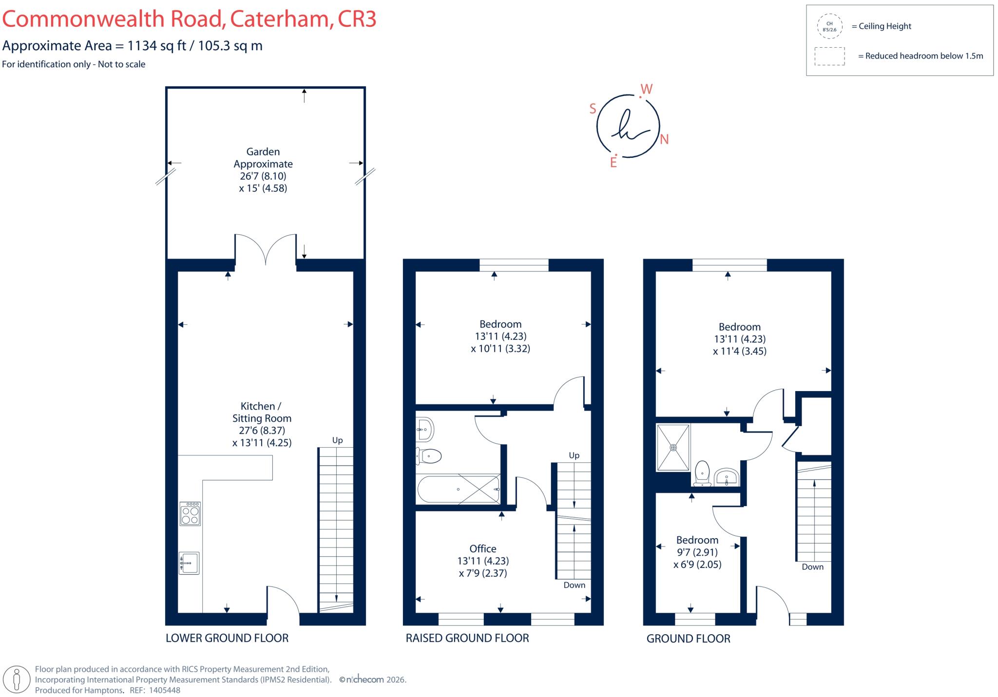 Commonwealth Road, Caterham, CR3 floorplan