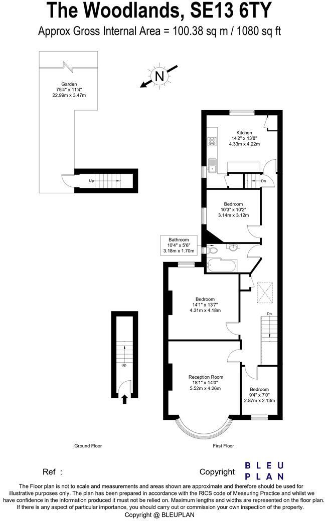 The Woodlands, Hither Green floorplan