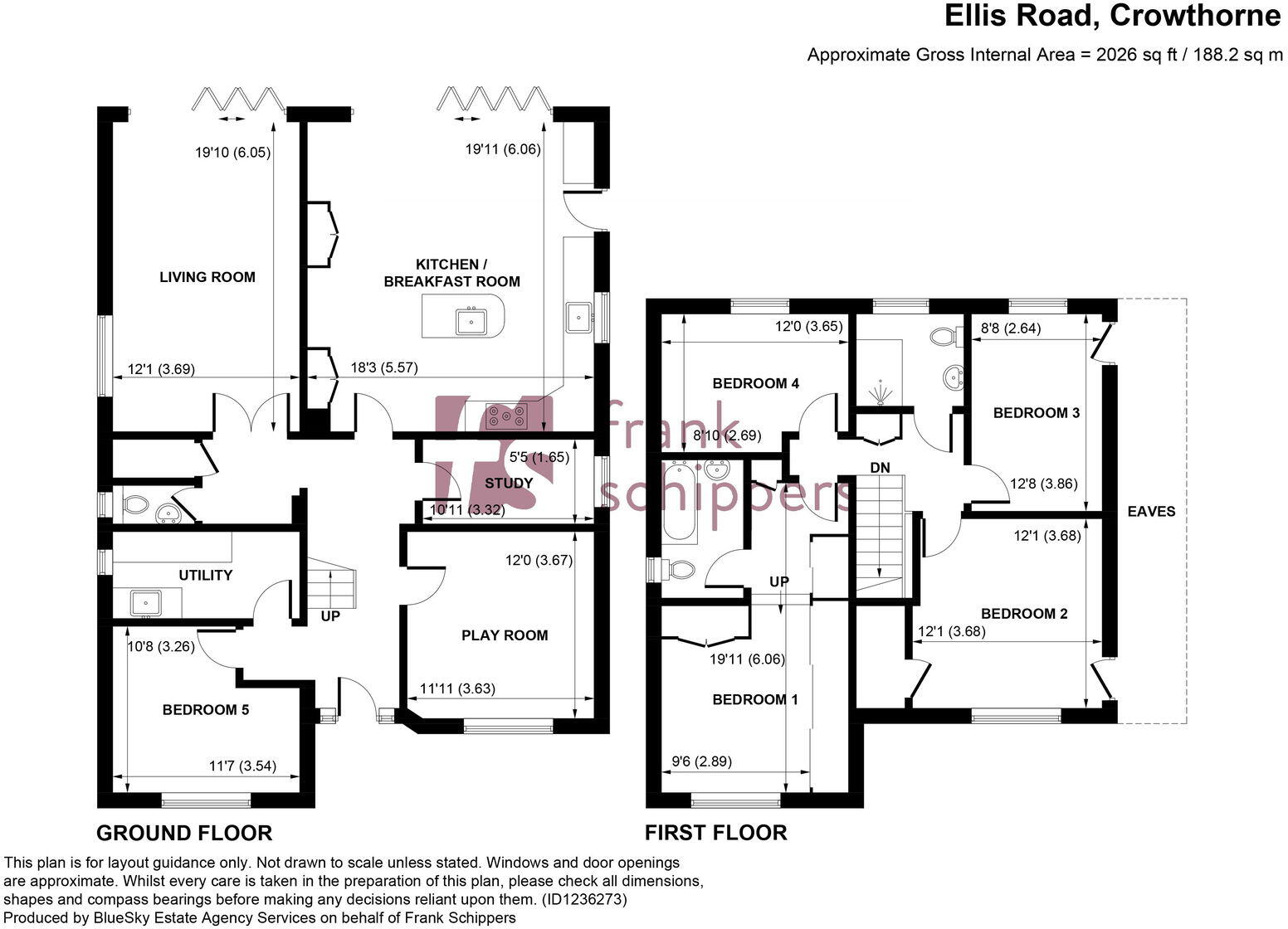 Ellis Road, Crowthorne, Berkshire, RG45 6PR floorplan