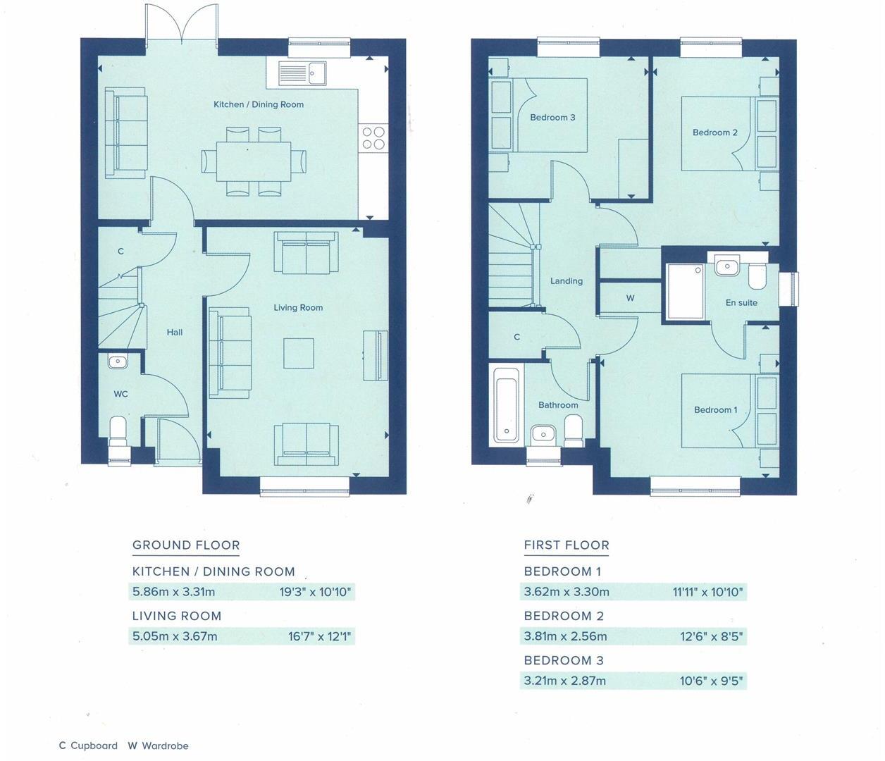 Hillside Road, Tatenhill, Burton-On-Trent floorplan