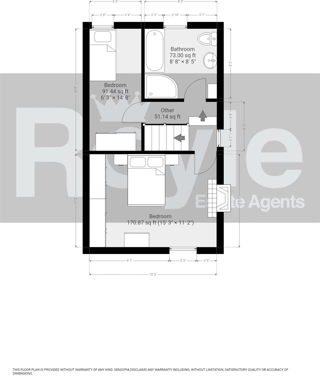 No. 1, Castle Lane, Staining, Lancs FY3 0BN floorplan