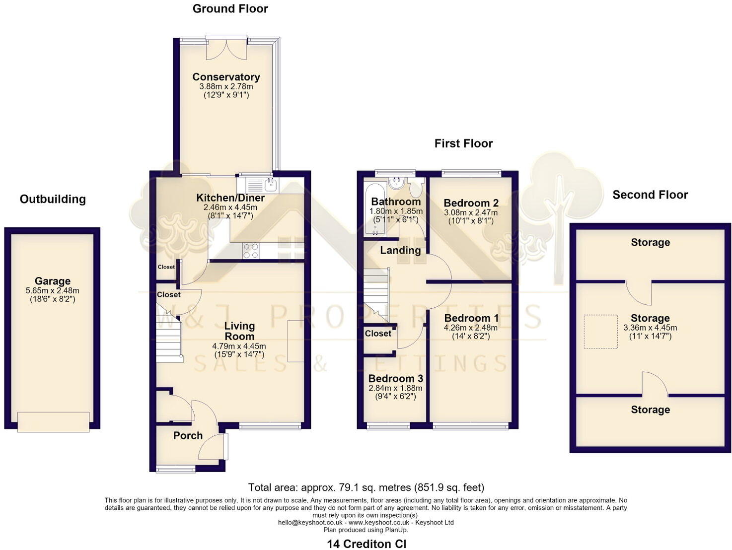 Crediton Close, Blackburn, BB2 4NP floorplan