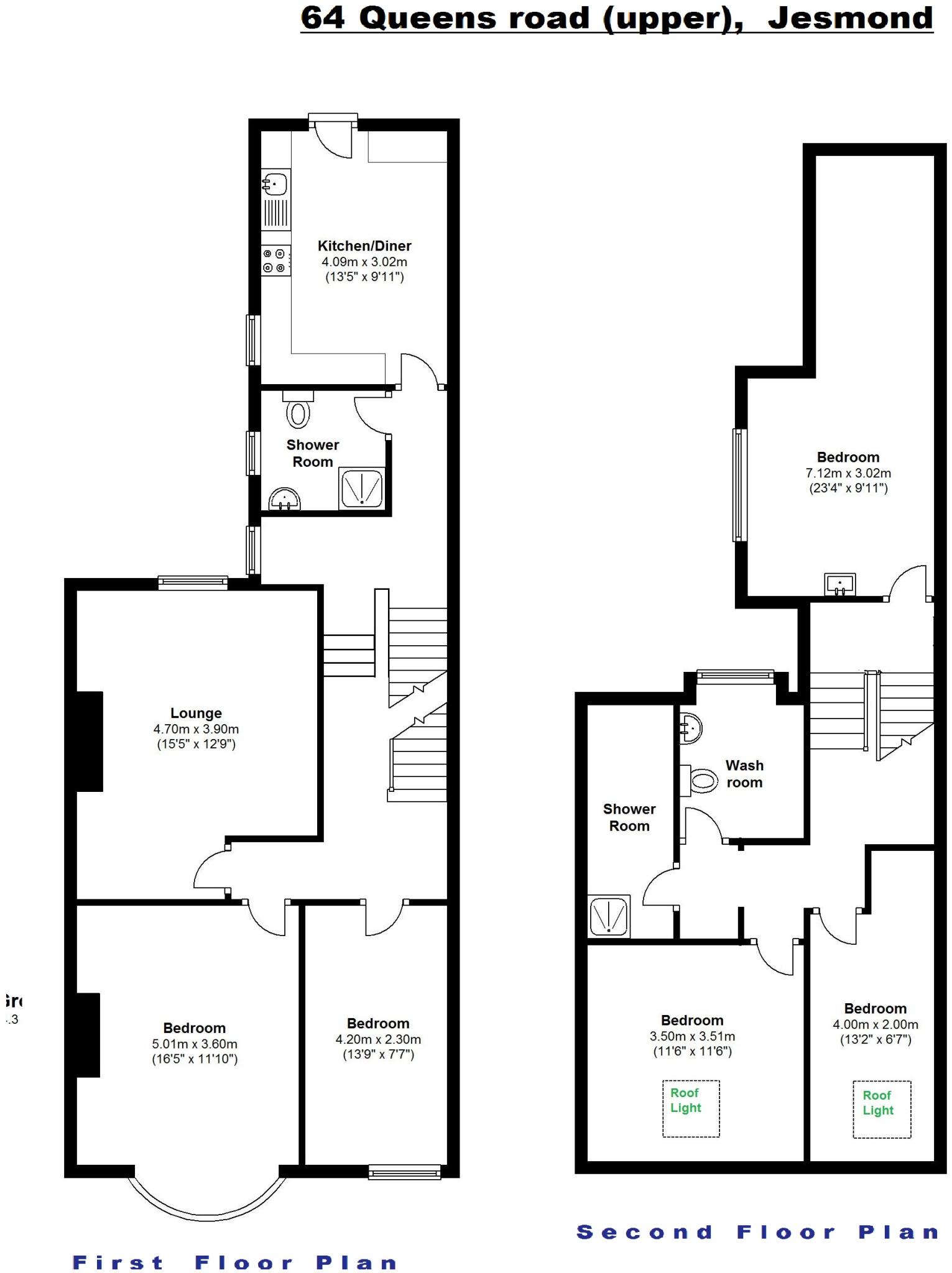 Queens Road (upper), Jesmond, Newcastle Upon Tyne, NE2 floorplan
