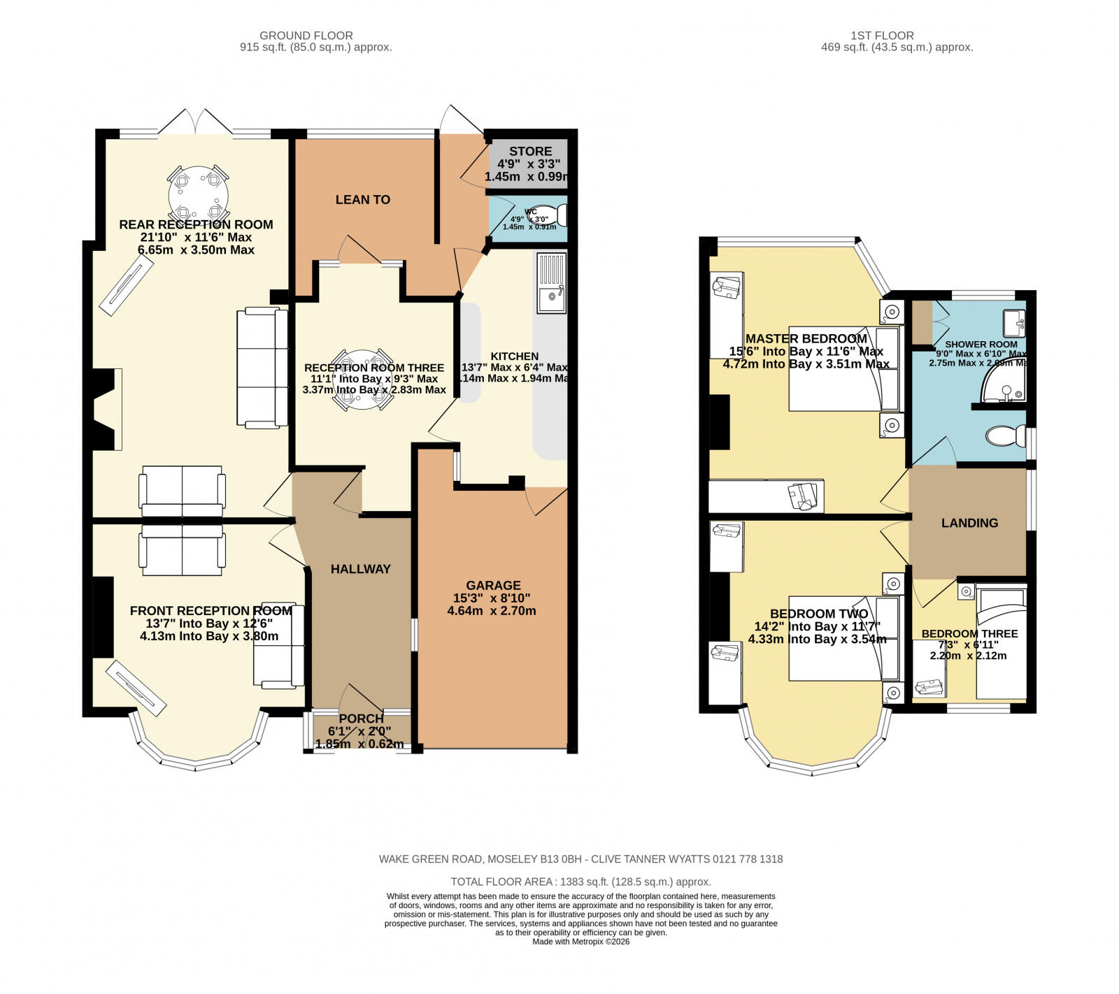 Wake Green Road, Moseley, Birmingham, west Midlands B13 0BH floorplan