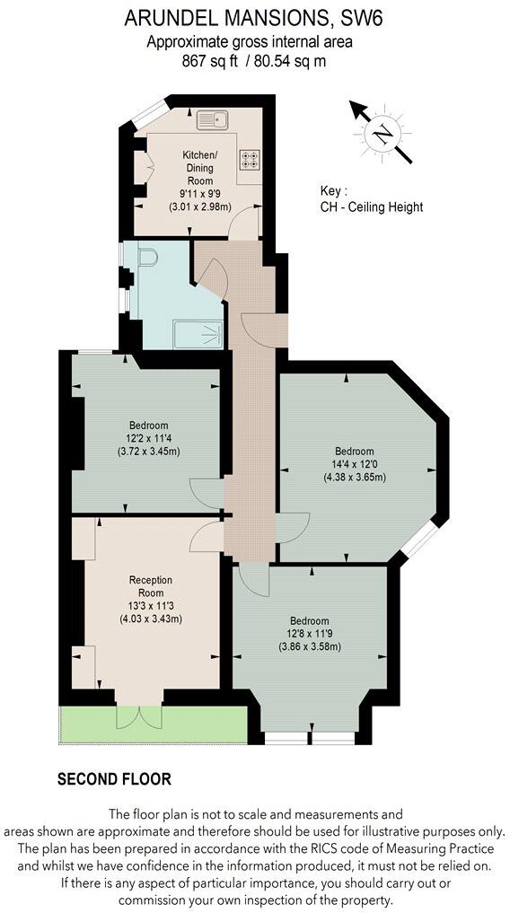 Kelvedon Road, London, SW6 floorplan