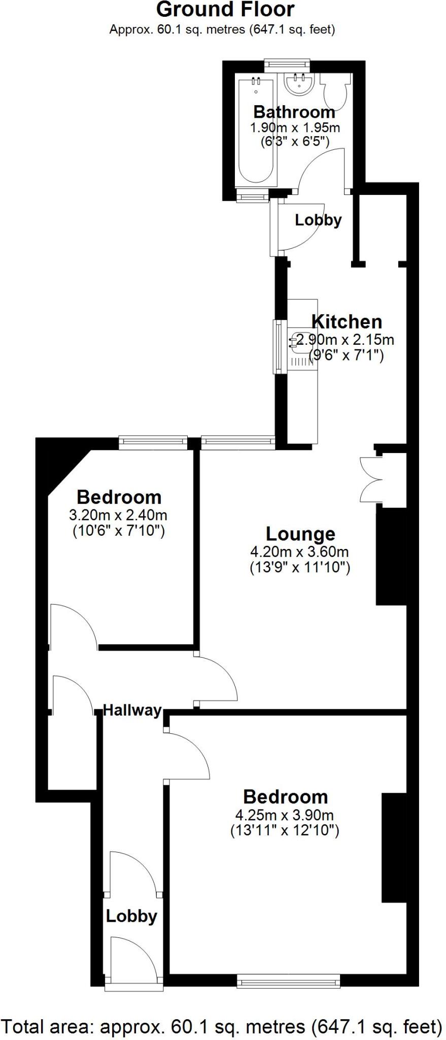 6 Livingstone Street, Consett, County Durham DH8 6LH floorplan