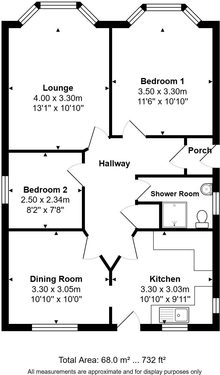 Huntfield Road, Moordown, Bournemouth, BH9 floorplan