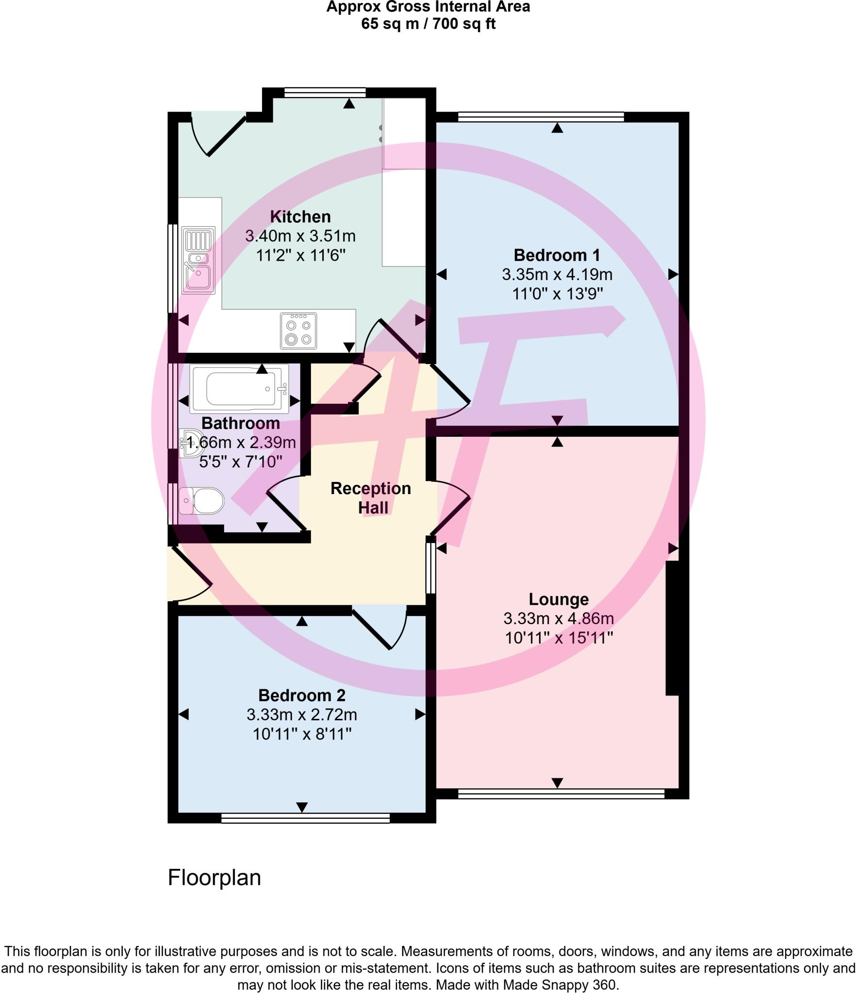 Llwyn Estyn, Deganwy, Conwy, LL31 floorplan