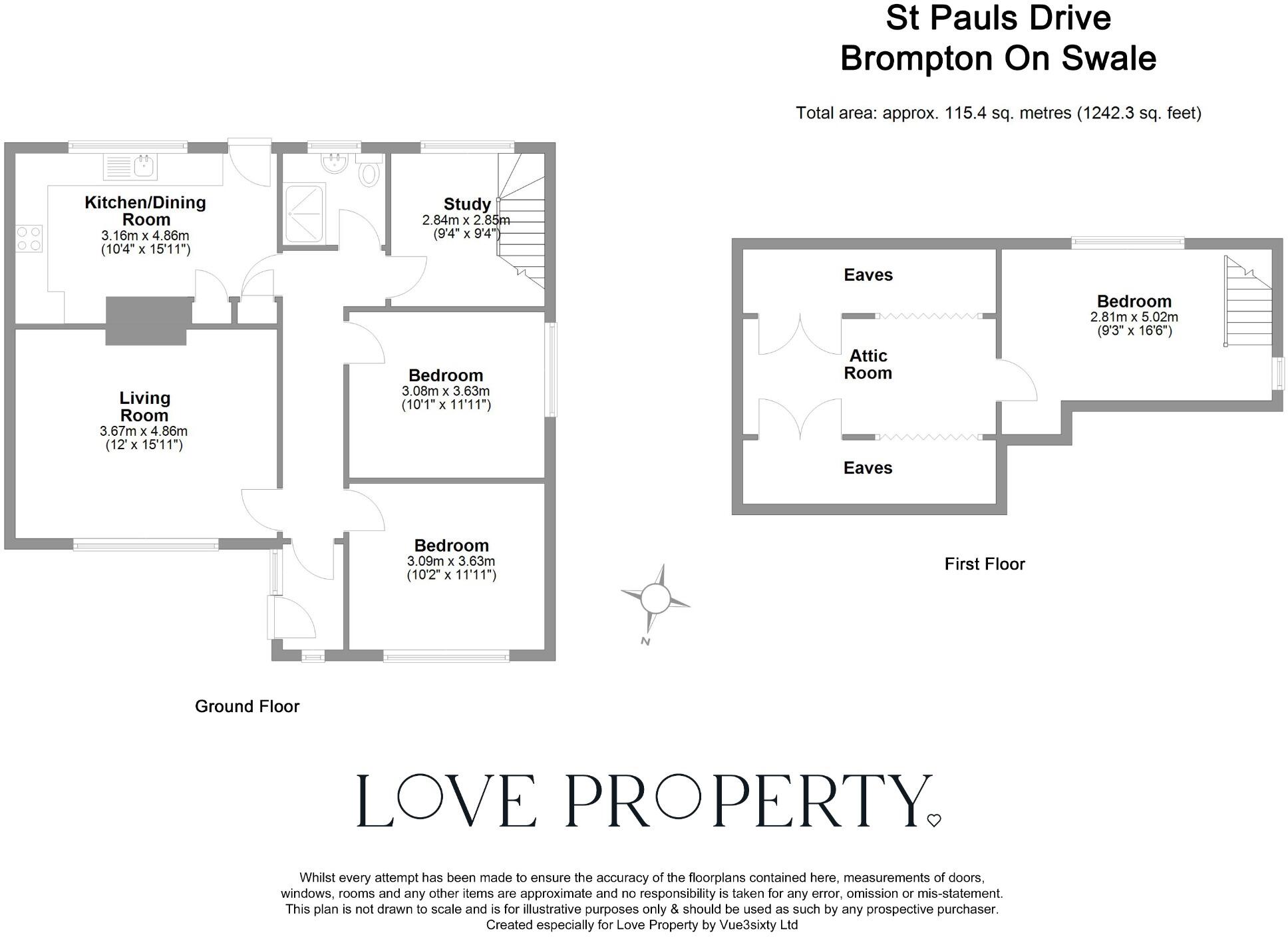 St. Pauls Drive, Brompton on Swale floorplan