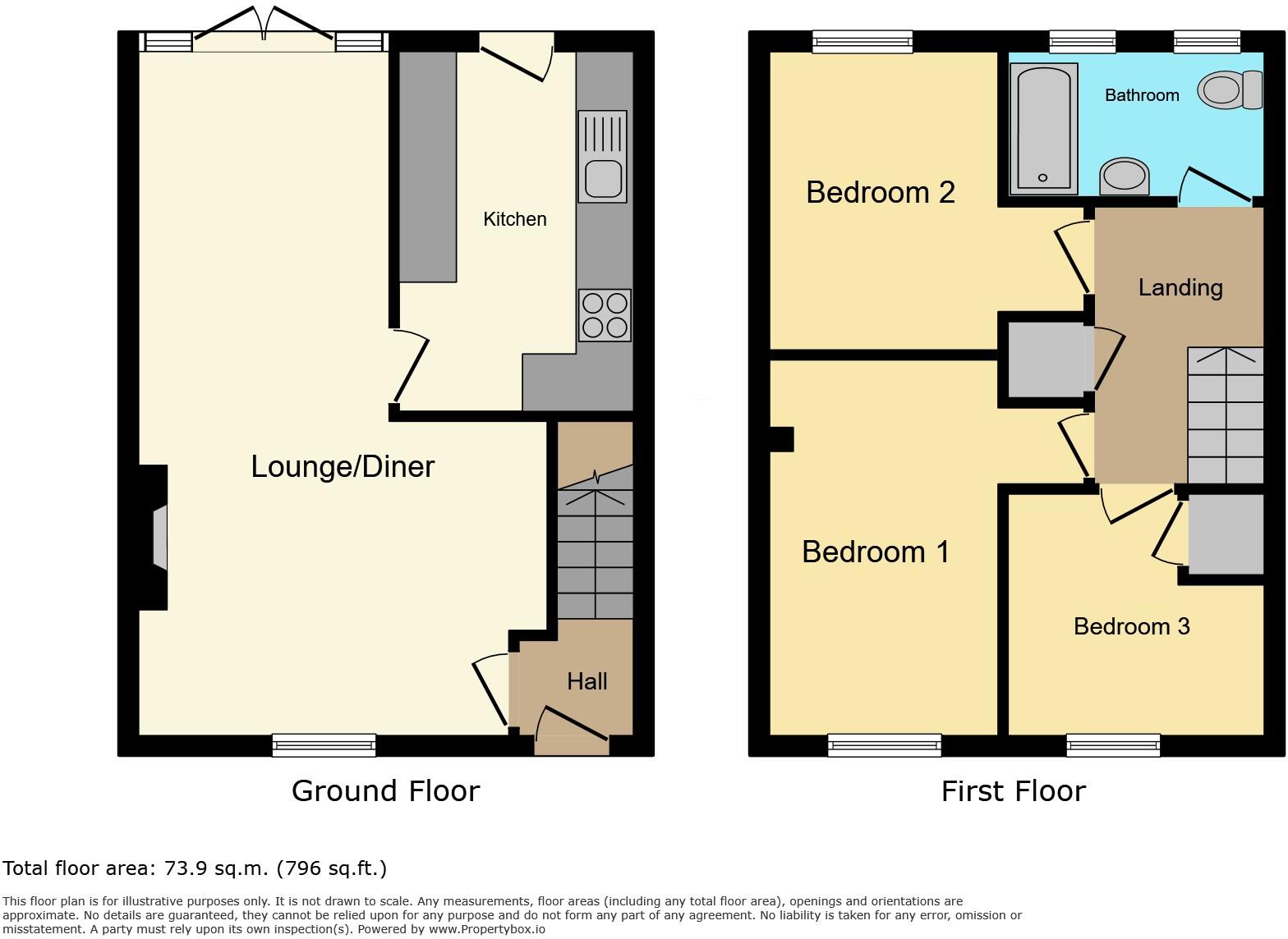 9 Townsends Close, Burton Hastings, Nuneaton, Warwickshire CV11 6RQ floorplan