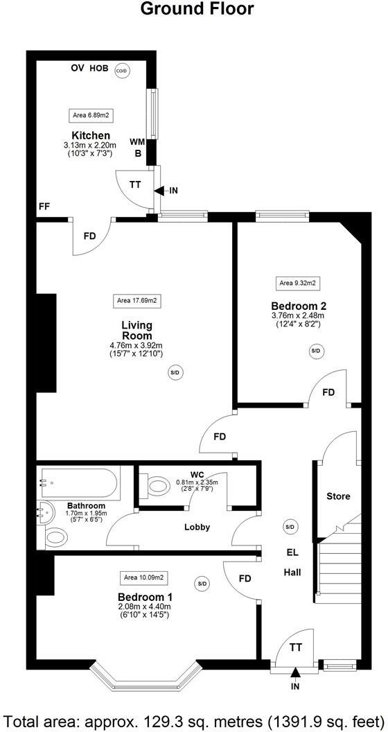 £135pppw - Helmsley Road, Sandyford, NE2 floorplan