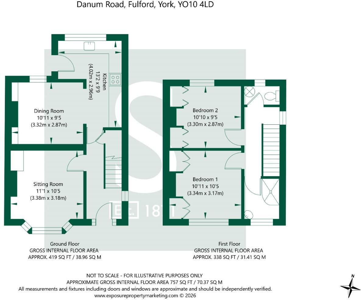 Danum Road, York floorplan