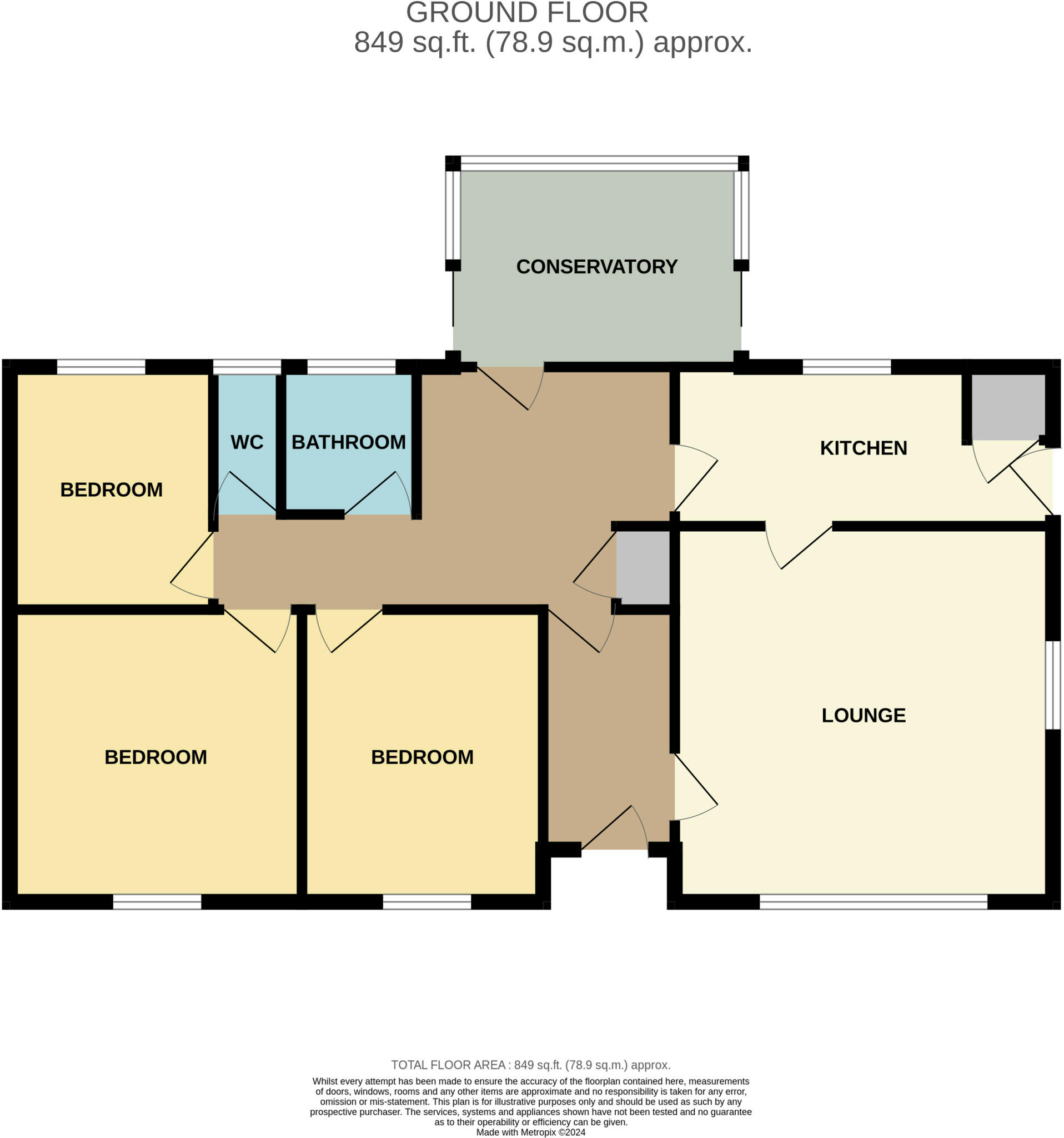 Engleberg, North Avenue, Llandrindod Wells, Powys, LD1 floorplan