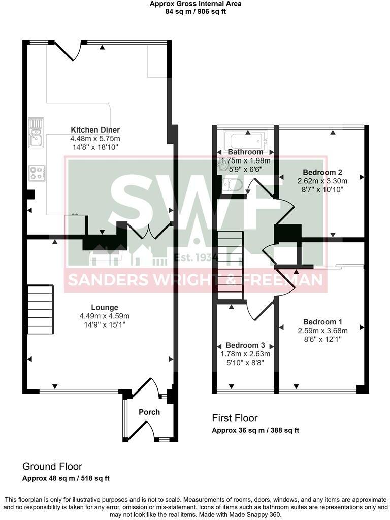 Telford Gardens, Wolverhampton floorplan