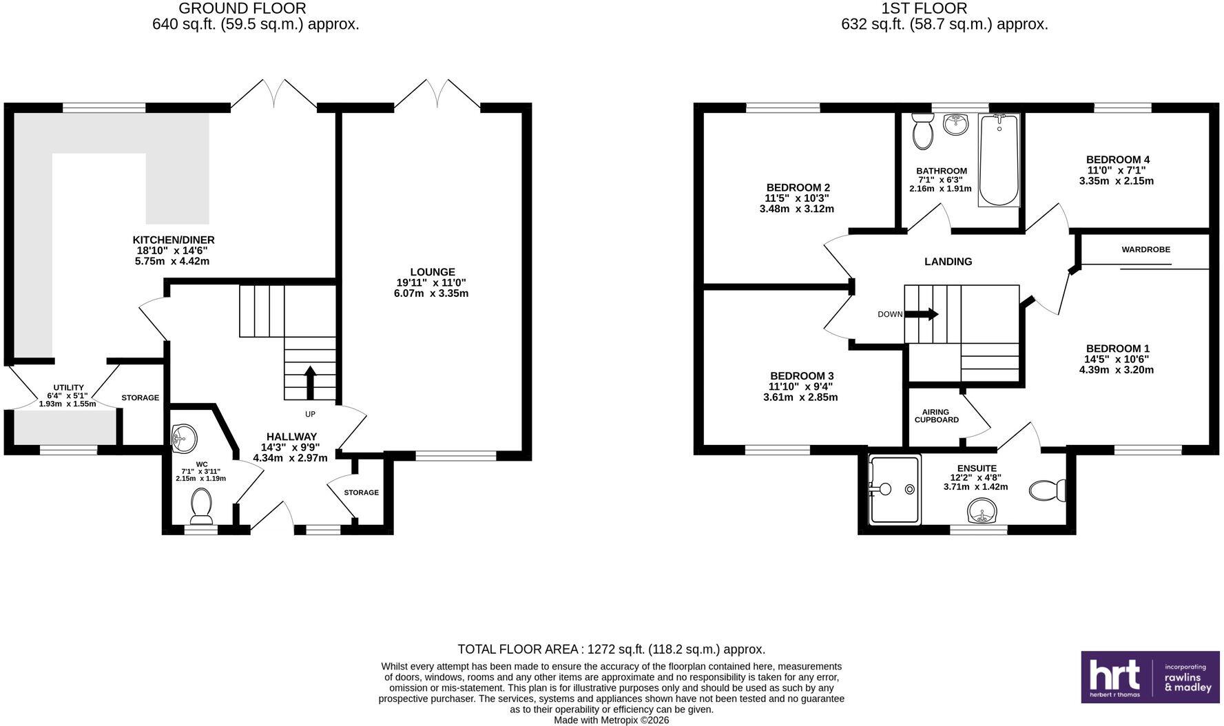 37 Badgers Brook Rise, Ystradowen, Cowbridge, CF71 7TW floorplan
